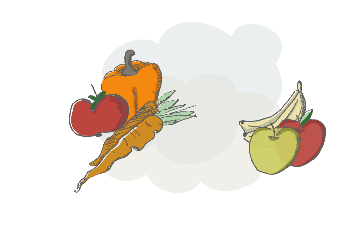 Gemüse und Obst