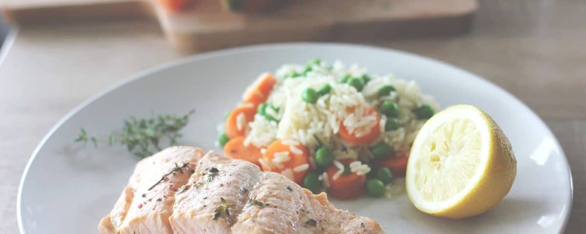 lachs mit gemüsereis aus dem dampfgarer